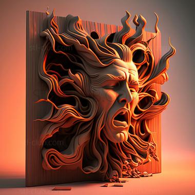 3D модель St пламя над игра (STL)